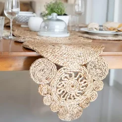 Discount Kirklands Home Decorative Braided Jute Table Runner Tan