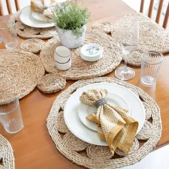 Discount Kirklands Home Decorative Braided Jute Table Runner Tan