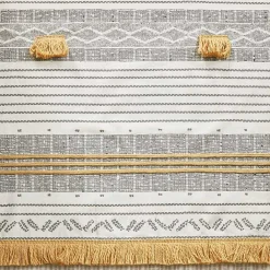 Sale Kirklands Home Decorative Stripe Tassel Shower Curtain