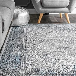 Online Kirklands Home Delany Persian Inspired Area Rug, 5x8 Blue