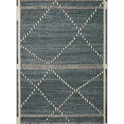 Discount Kirklands Home Denim Asymmetrical Tufted Area Rug, 7x10 Blue