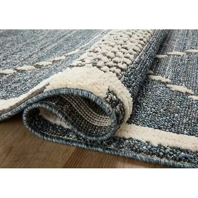 Discount Kirklands Home Denim Asymmetrical Tufted Area Rug, 7x10 Blue
