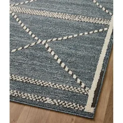 Discount Kirklands Home Denim Asymmetrical Tufted Area Rug, 7x10 Blue