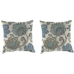 Hot Kirklands Home Denim Busan Outdoor Pillows, Set of 2