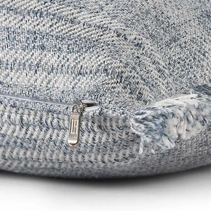 Sale Kirklands Home Denim Contemporary Stripe Outdoor Throw Pillow