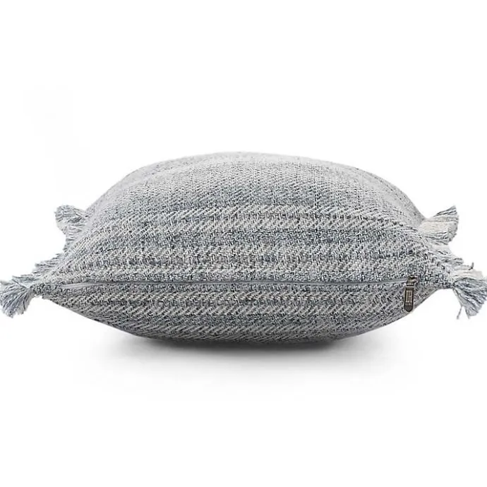 Sale Kirklands Home Denim Contemporary Stripe Outdoor Throw Pillow