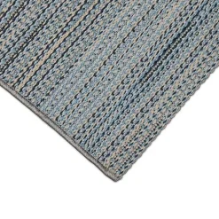 Sale Kirklands Home Denim Woven Lines Indoor/Outdoor Accent Rug, 2x2 Blue