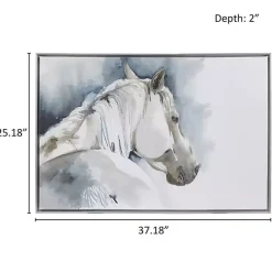 Best Kirklands Home Derby Hand Embellished Horse Framed Canvas Print