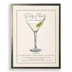 Online Kirklands Home Dirty Martini Framed Art Print Green