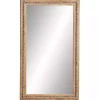 Outlet Kirklands Home Distressed Brown Beaded Wall Mirror