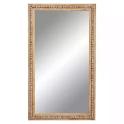 Outlet Kirklands Home Distressed Brown Beaded Wall Mirror