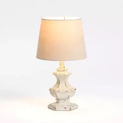 Online Kirklands Home Distressed Cream Sculpted Urn Table Lamp Tan
