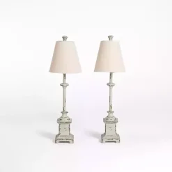 Online Kirklands Home Distressed Buffet Lamps, Set of 2 Gray