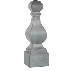 Outlet Kirklands Home Distressed Traditional Baluster Table Lamp Gray