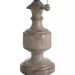 Kirklands Home Distressed Urn Resin Table Lamp Gray