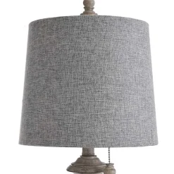 Kirklands Home Distressed Urn Resin Table Lamp Gray