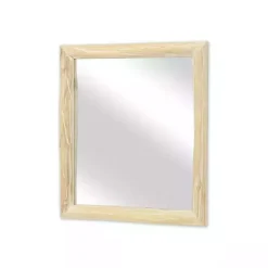 Online Kirklands Home Distressed Natural Wood Recgle Wall Mirror Tan