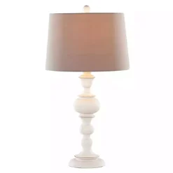 Clearance Kirklands Home Distressed Off-White Morocco Table Lamps, Set of 2 Gray