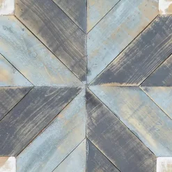 Best Kirklands Home Distressed White and Blue Farm Star Wall Plaque
