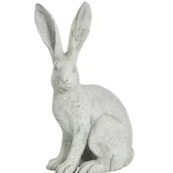 Outlet Kirklands Home Distressed Bunny Garden Statue White