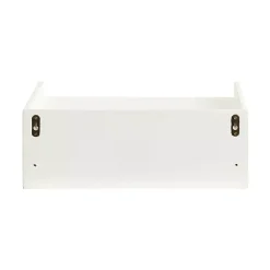 Best Kirklands Home Distressed Drawer Kitt Floating Side Table White
