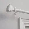 Clearance Kirklands Home Distressed White Napoleon Curtain Rod, 120 in.