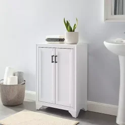 Clearance Kirklands Home Distressed Wood Accent Cabinet White