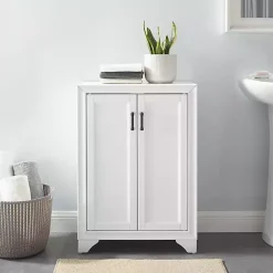 Clearance Kirklands Home Distressed Wood Accent Cabinet White