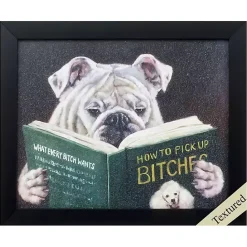 Sale Kirklands Home Dog Reading Framed Art Print