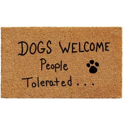 New Kirklands Home Dogs Welcome Coir Doormat