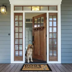 New Kirklands Home Dogs Welcome People Tolerated Coir Doormat
