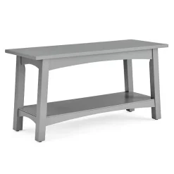 Online Kirklands Home Dove Rustic Farmhouse Wood Bench Gray