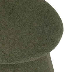 Clearance Kirklands Home Drak Boucle Mushroom Storage Ottoman Green