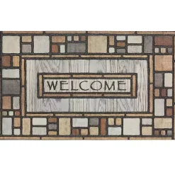 New Kirklands Home Drifted Nature Welcome Doormat Multi