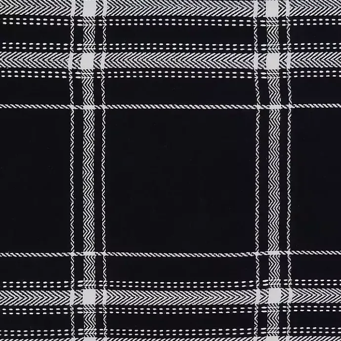 Best Kirklands Home Dual White and Black Cotton Placemats, Set of 4