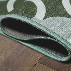 Clearance Kirklands Home Dula Sage Green Washable Area Rug, 3x5