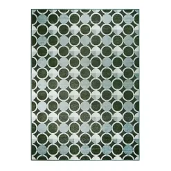 Kirklands Home Dula Sage Green Washable Area Rug, 5x7