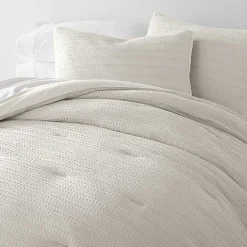 Clearance Kirklands Home Dune Waffle Ultra-Soft 3-pc. Queen Comforter Set Tan
