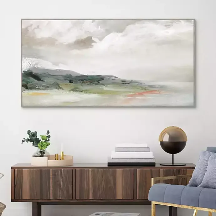 Discount Kirklands Home Earth and Clouds Abstract Framed Wall Art