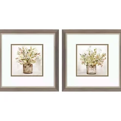 Outlet Kirklands Home Earthy Garden Framed Art Prints, Set of 2
