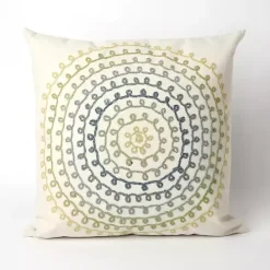 Hot Kirklands Home Earthy Lamontage Swirl Outdoor Throw Pillow Ivory