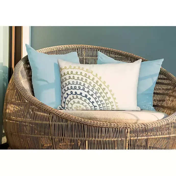 Hot Kirklands Home Earthy Lamontage Swirl Outdoor Throw Pillow Ivory