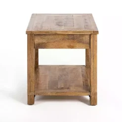 Hot Kirklands Home Easton Mango Wood Side Table Brown