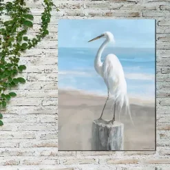 Discount Kirklands Home Egret Portrait Outdoor Canvas Art Print