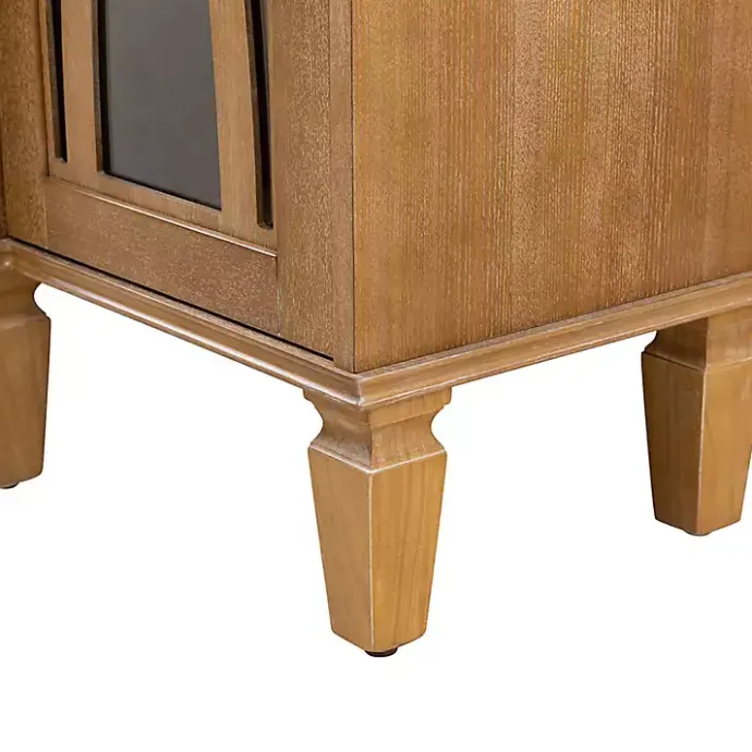Hot Kirklands Home Eleanora Acorn Wood 4-Door Sideboard Brown
