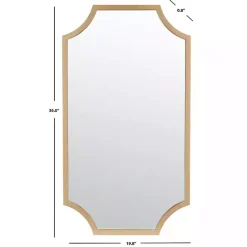 Kirklands Home Elenin Gold Scalloped Wall Mirror