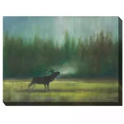 Hot Kirklands Home Elk in the Wild Outdoor Canvas Art Print