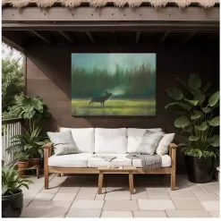Hot Kirklands Home Elk in the Wild Outdoor Canvas Art Print