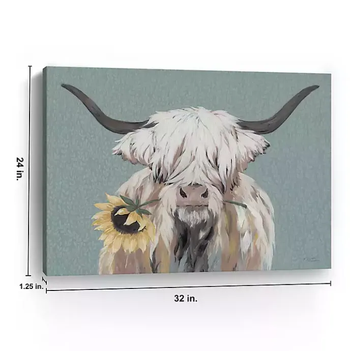 Discount Kirklands Home Ellie with a Sunflower Canvas Art Print, 32x24 in.
