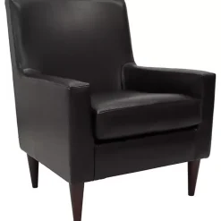 Hot Kirklands Home Emma Faux Leather Accent Chair Black
